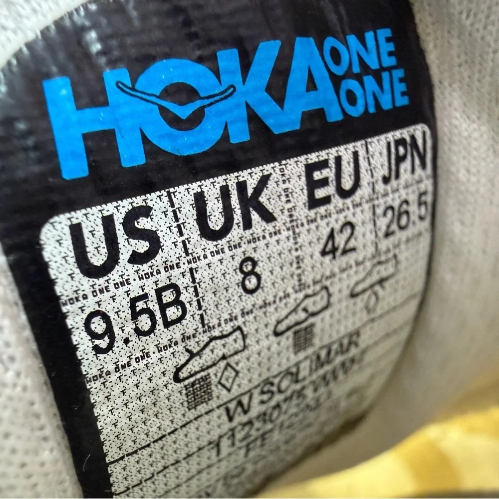Hoka One One Women’s Solimar 1123075 White Running Shoes Sneakers Size 9.5B Run